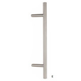 Griff TWIN BF 118010 (E) - schräg - Stück - Twin E (Edelstahl matt)