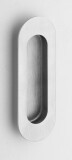 Schale für Schiebetüren ROSTEX oval 120x40 mm (EDELSTAHL MATT) - ROSTEX Edelstahl matt