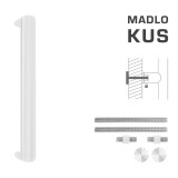Türgriff MP FT - K40 40x20 mm UN (WS - Weiß matt) - Stück - MP WS (weiß matt)