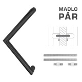 TÜRGRIFF MP Code K14 Ø 30 mm UN - Paar (BS - Mattschwarz) - MP BS (mattschwarz)