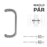 TÜRGRIFF MP M2 WA/A-DHP - Paar (Silber RAL 9006) - MP Silber