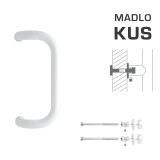 TÜRGRIFF MP M2 WA/C-DHP - Stück (Weiß glänzend RAL 9016) - MP Bílá lesklá