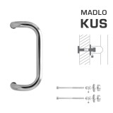 TÜRGRIFF MP M2 WA/C-DHP - Stück (LN - Polierter Edelstahl) - MP BN (gebürsteter Edelstahl)