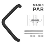 TÜRGRIFF MP Code K14T Ø 32 mm UN - Paar (BS - Mattschwarz) - MP BS (mattschwarz)