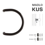 TÜRGRIFF MP M1 WA/BD-HOLZ - Stück (Braun RAL 8019) - MP Brown