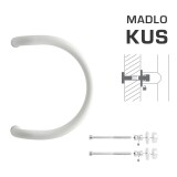 TÜRGRIFF M1 WA/C-DHP - Stück (Weiß glänzend RAL 9016) - MP Bílá lesklá