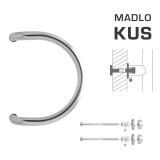 TÜRGRIFF M1 WA/C-DHP - Stück (LN - Polierter Edelstahl) - MP LN - leštěná nerez