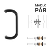 TÜRGRIFF M2 WA/AS-GLAS - Paar (Schwarz RAL 9005) - MP Schwarz