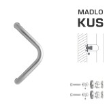 TÜRGRIFF MP M6 WA/BD-HOLZ - Stück (Silber RAL 9006) - MP Silber