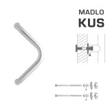 TÜRGRIFF MP M6 WA/C-DHP - Stück (BN - Gebürsteter Edelstahl) - MP BN (gebürsteter Edelstahl)