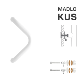 TÜRGRIFF MP M6 WA/CS-GLAS - Stück (Weiß glänzend RAL 9016) - MP Bílá lesklá