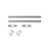 UNIVERSAL-Befestigungsmaterial für MADLO MP-Stk. (WS - Weiß matt) - MP WS (weiß matt)