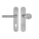 MP MPK Schutzbeschlag - SECURO A01 PLUS - SO M1 FAVORIT (F9 - Edelstahl eloxiert) - mit Abdeckung - MP F9 (Aluminium Edelstahl)