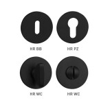 Türrosette MP TI - R 5S (BS - Mattschwarz) - MP BS (mattschwarz)