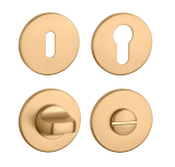 Türrosette MP - AS - R 5S (OLS - Messing gebürstet) - MP OLS (geschliffenes und lackiertes Messing)