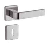 Türbeschlag ROSTEX DANTE/H mit Stiften (SCHWARZ) - ROSTEX Edelstahl matt