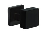 Knopf mit quadratischem Schild ROSTEX DESIGN/H (schwarz) - ROSTEX SCHWARZ