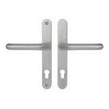 Sicherheitsbeschläge MP MPK - SECURO A04 - USO COSLAN (F9 - Eloxierter Edelstahl) - MP BN (gebürsteter Edelstahl)