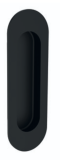 ROSTEX ovale Schiebetürschale 120x40 mm (MATTSCHWARZ) - ROSTEX SCHWARZ