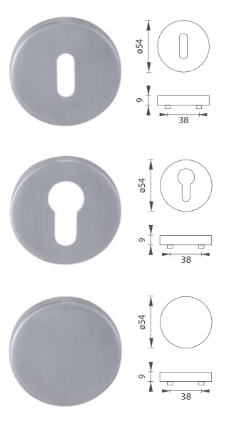 Türrosette MP - R (EDELSTAHL GESCHLIFFEN)