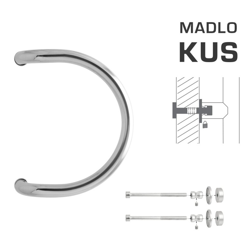 TÜRGRIFF M1 WA/C-DHP - Stück (LN - Polierter Edelstahl)