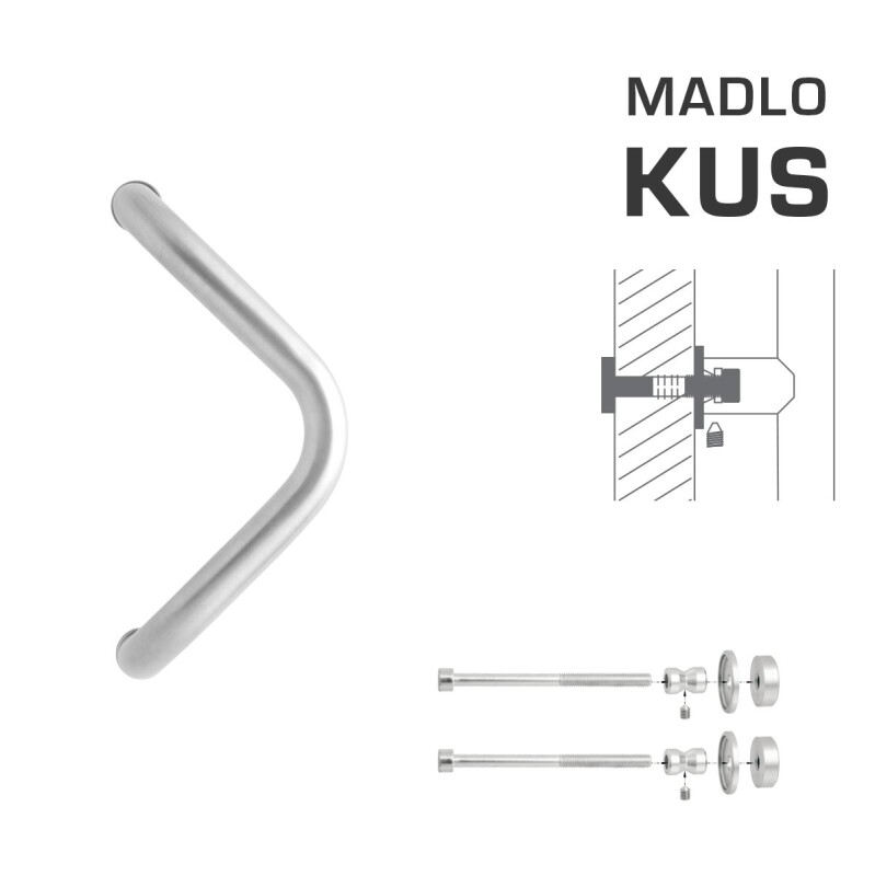 TÜRGRIFF MP M6 WA/C-DHP - Stück (BN - Gebürsteter Edelstahl)