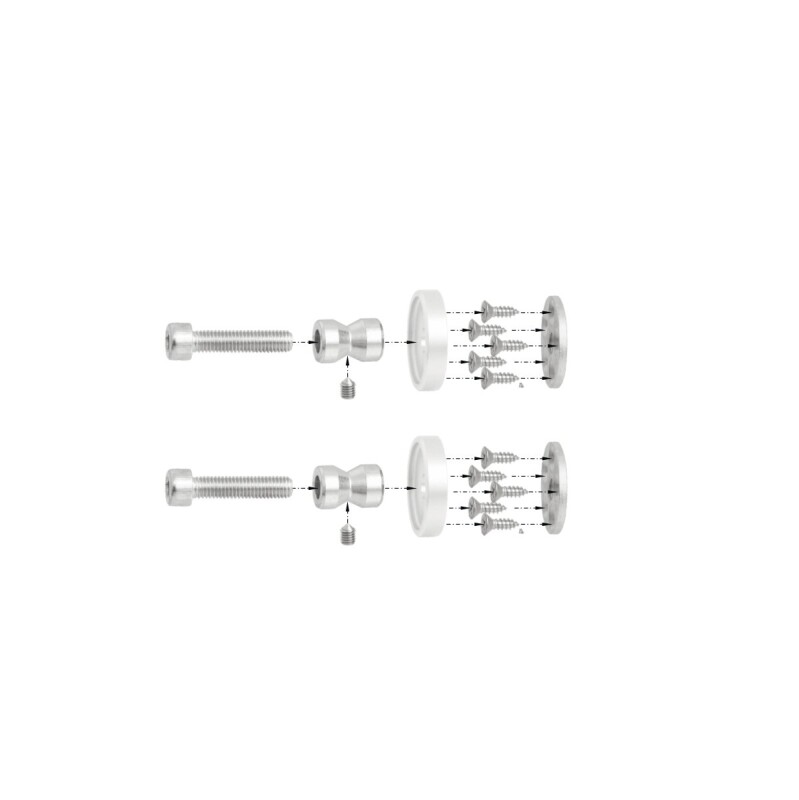 MP Befestigungsmaterial WA/B PC HOLZ (Weiß glänzend)