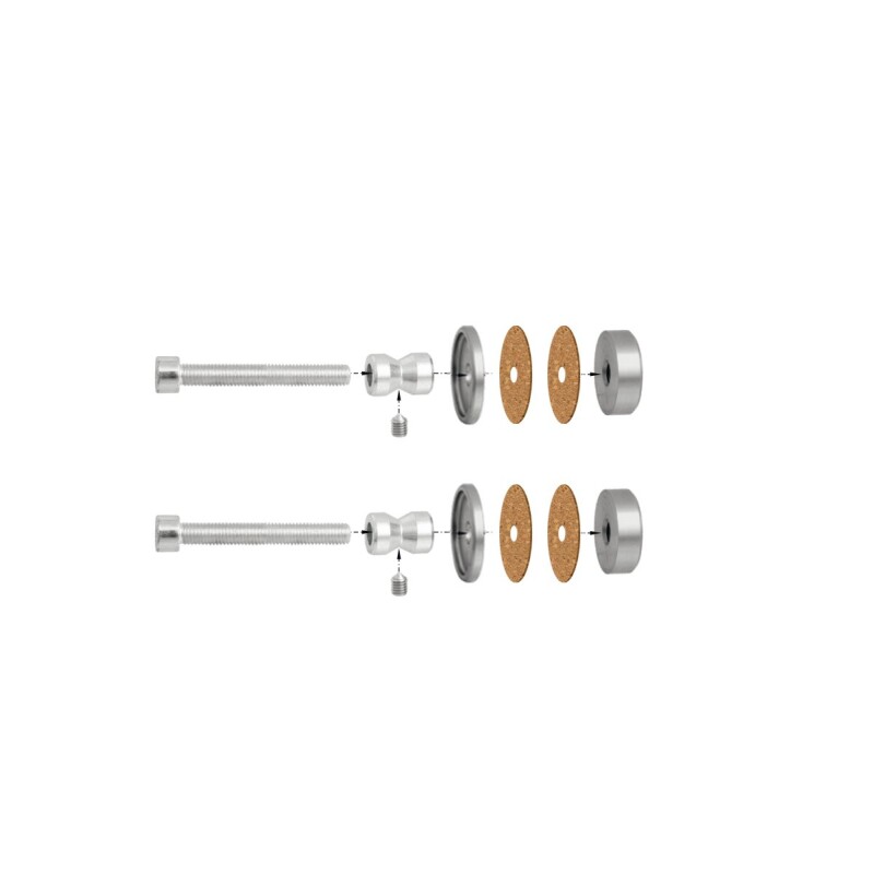 MP Befestigungsmaterial WA/CS Stück GLAS (Silber)