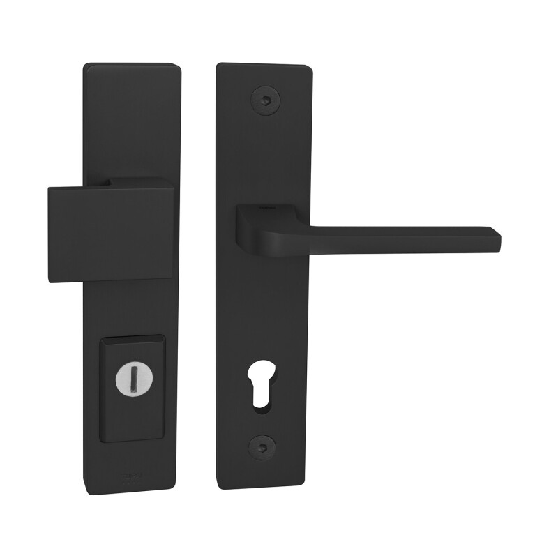 Schutzbeschlag MP TI - FORTE PLUS 3214/SUPRA 3097 - SH (Türdicke 64-70 mm) BS - Schwarz matt