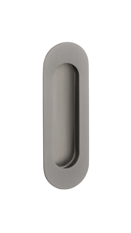 SCHIEBETÜRSCHLOSS MP 1717 OVAL - ohne Loch (T PVD - Titan PVD)