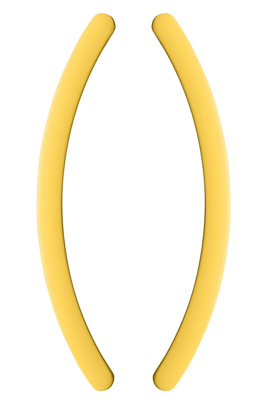 SCHIEBETÜRGRIFF MP ONE - Paar (Zitronengelb matt) - 375 mm