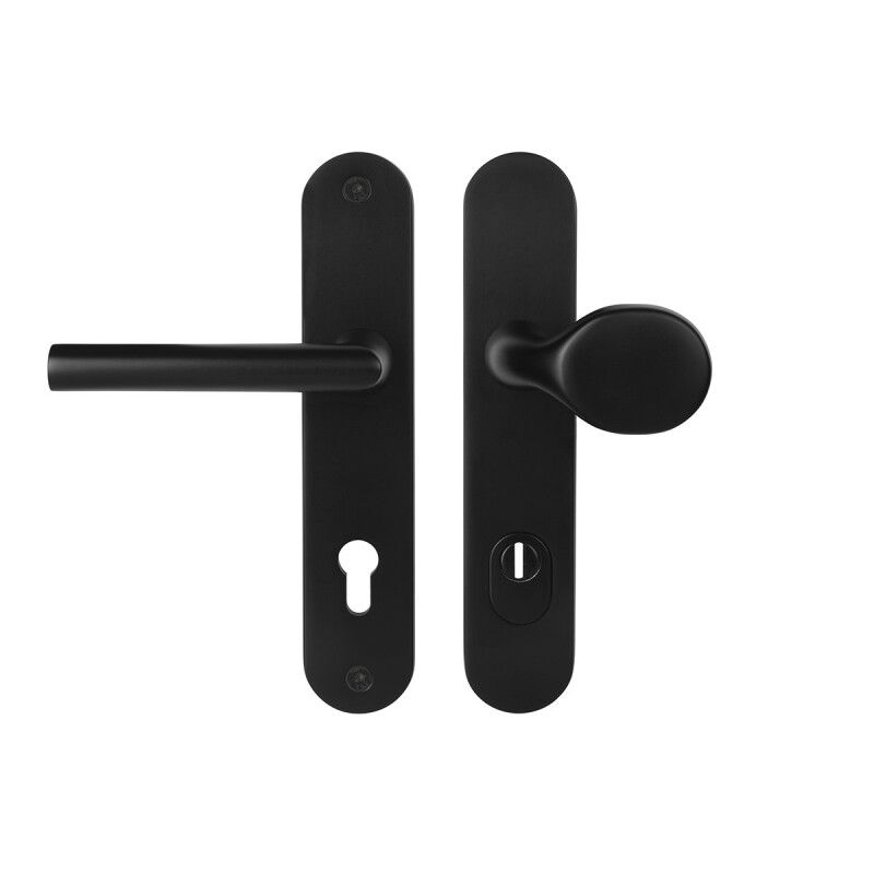 MP MPK Schutzbeschlag - SECURO A01 PLUS - SO M1 FAVORIT (F5 - Schwarz matt) - mit Abdeckung