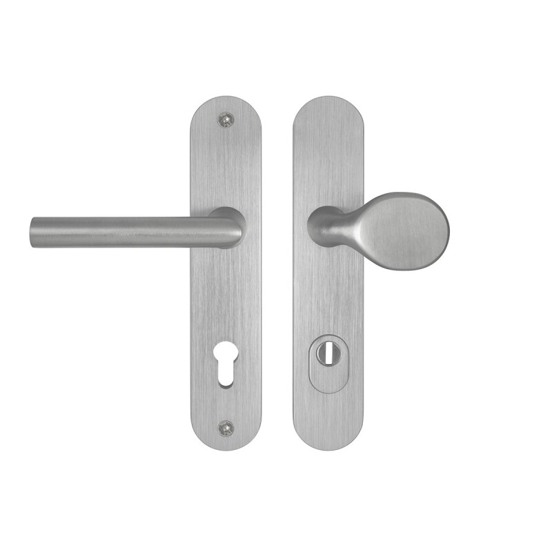 MP MPK Schutzbeschlag - SECURO A01 PLUS - SO M1 FAVORIT (F9 - Edelstahl eloxiert) - mit Abdeckung