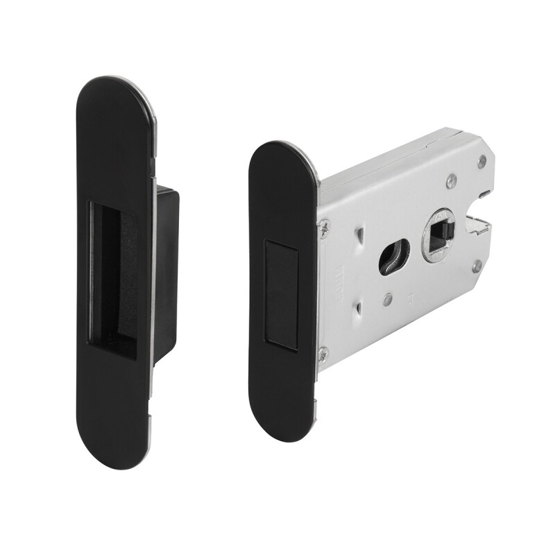 Magnetschloss MP MPK mit Schließblech (BS - Schwarz matt)