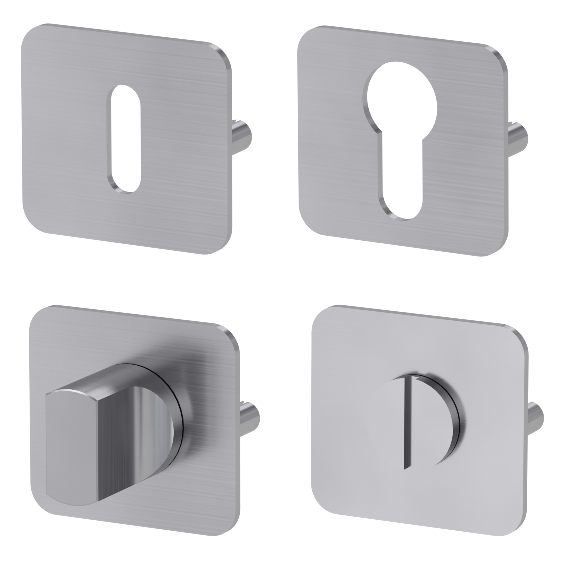 Türrosette für MP GK - ONE - HR Griff (BN - Gebürsteter Edelstahl)