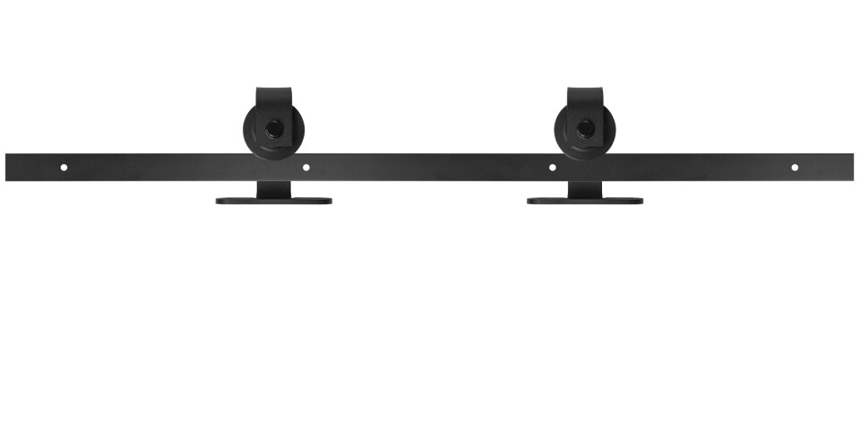 Schiebesystem mp VINTAGE 3 mit 2 m Schiene (BS - Schwarz matt)