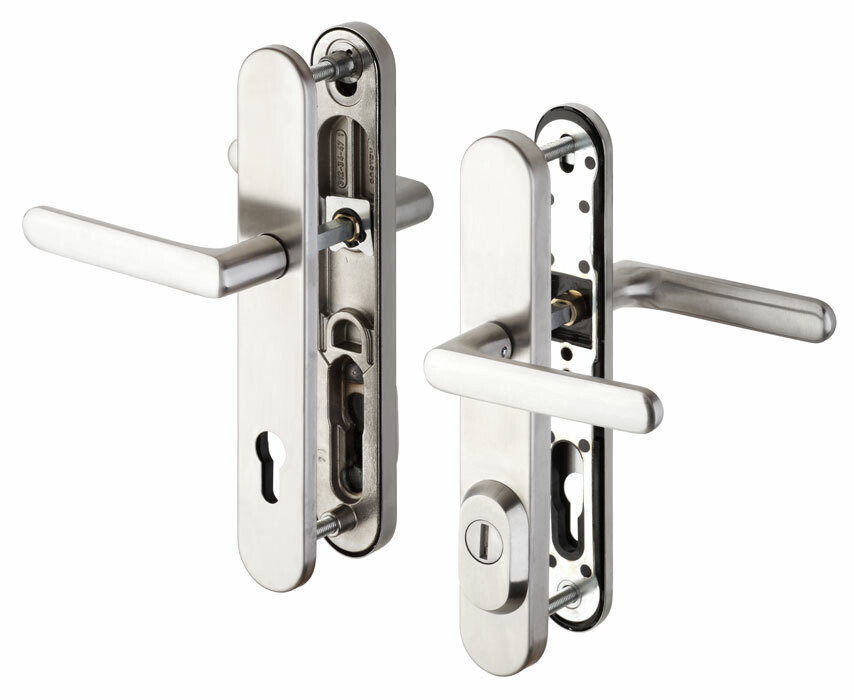 Sicherheitsbeschlag ROSTEX BK RX 4-40 EXCLUSIVE 3.Kl. (EDELSTAHL MATT)