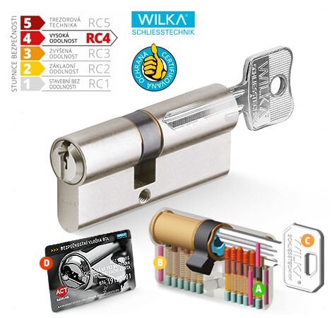 Zylindrische Sicherheit ACT WILKA RC4