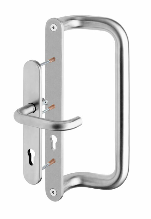 Rohrtürgriff ROSTEX G mit Griff (Edelstahl matt)