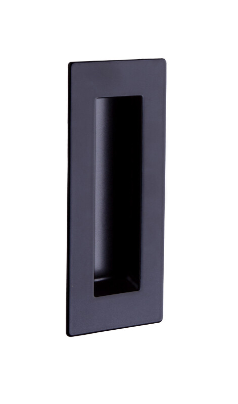 Muscheln für Schiebetüren ROSTEX quadratisch 50x150mm (MATTSCHWARZ)