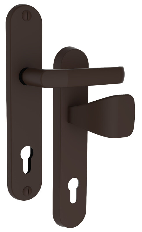 Sicherheitsbeschläge ROSTEX R1/O BARYT (MATTSCHWARZ)