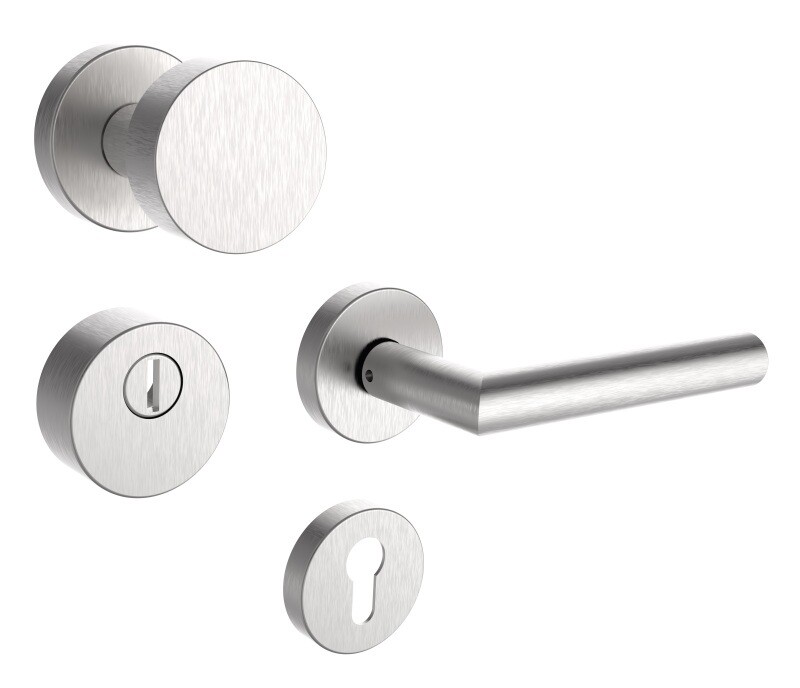 Sicherheitsbeschläge ROSTEX RN1/S VIGO (MATTER EDELSTAHL)