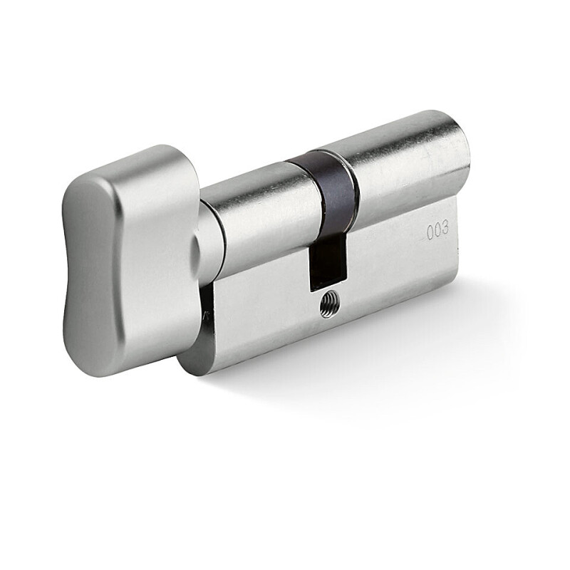 Zylindrischer Sicherheitszylinder mit Knauf ACT WILKA RC4, geschütztes Profil (Nickel)