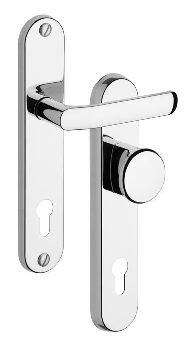 ANGEBOT Sicherheitsbeschläge ROSTEX 802/O BARYT - Griff/Griff, Abstand 92 mm, Dicke 60 mm (schwarz)