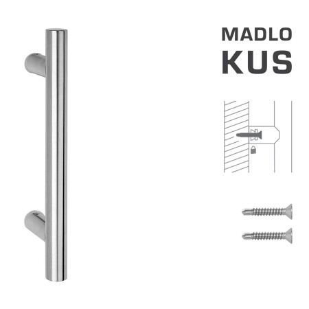TÜRGRIFF MP Code K00 Ø 25 mm ST Stück (BN - Gebürsteter Edelstahl)