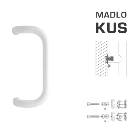 TÜRGRIFF MP M2 WA/BD-HOLZ - Stück (Weiß glänzend RAL 9016)