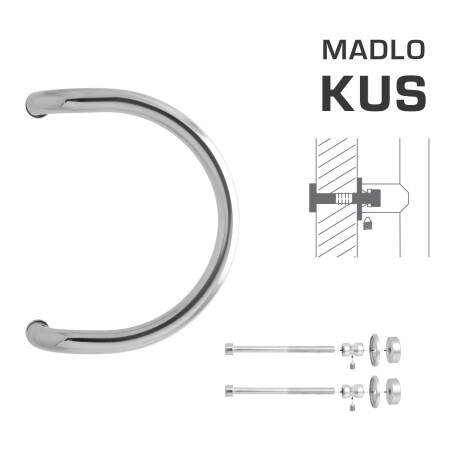 TÜRGRIFF M1 WA/C-DHP - Stück (LN - Polierter Edelstahl)