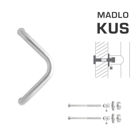 TÜRGRIFF MP M6 WA/C-DHP - Stück (BN - Gebürsteter Edelstahl)