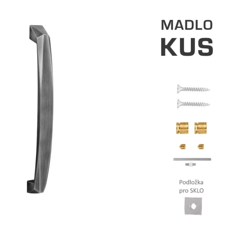 Türgriff MP CRYSTAL (Mattgrau)