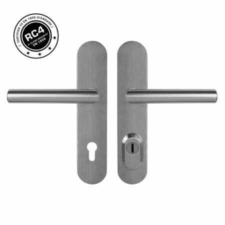 MP MPK Schutzbeschlag - SECURO S01 PLUS - SO FAVORIT (BN - Edelstahl gebürstet) - mit Abdeckung